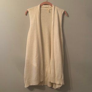 Eileen Fisher Cream Sweater Vest NWOT